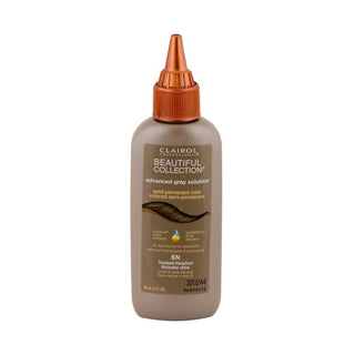 Clairol Beautiful Collection Advanced Gray Solution Hair Color, 3 Fl Oz -Midnight Black