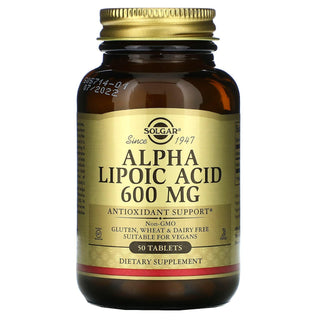 Solgar Alpha Lipoic Acid 600 Mg, 50 Tablets