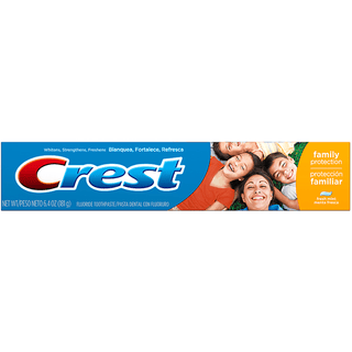 Crest Family Protection Fresh Mint Fluoride Toothpaste 6.4 Oz. Box