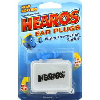 Hearos Water Protection Ear Filters W/case 2 Pc
