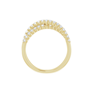 Valérie Gold Vermeil Diamond Criss Cross Ring