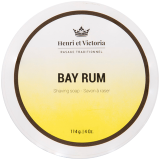 Henri et Victoria Bay Rum Shaving Soap 4 Oz