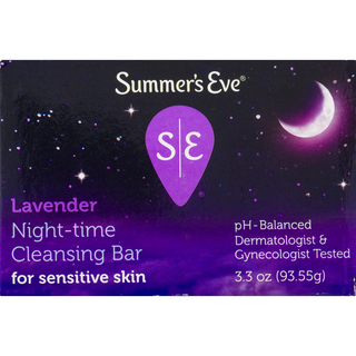 Summer's Eve Lavender Night-Time Cleansing Bar For Sensitive Skin