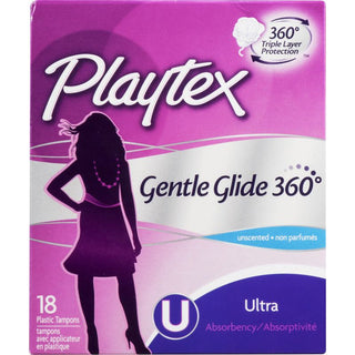 Playtex Fem Care Unscented Ultra Gentle Glide 18 Ct Box