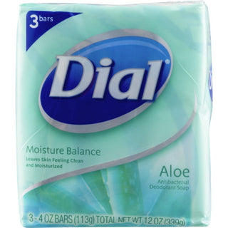 Dial Moisture Balance Antibacterial Deodorant Bar Soap Aloe