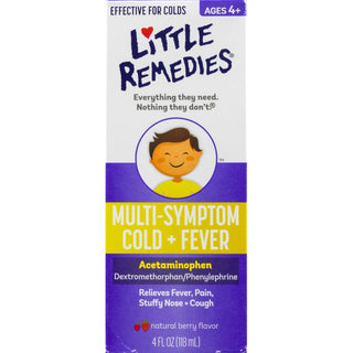 Little Remedies Multi-Sympton Cold + Fever Acetaminophen Berry