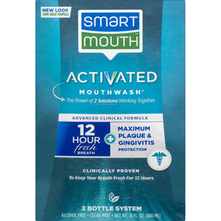 Smart Mouth Advanced Clinical Formula Mouthwash, Activated, Clean Mint