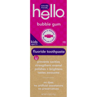 Hello Kids Bubble Gum Fluoride Toothpaste - 4.2oz