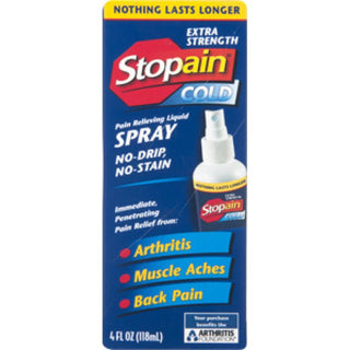 Stopain Extra Strength Pain Relief Non-Greasy Spray 4 Oz