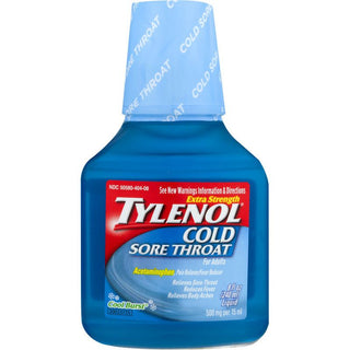 Tylenol Cold + Sore Throat Cool Burst Liquid 8 Fl. Oz. Bottle