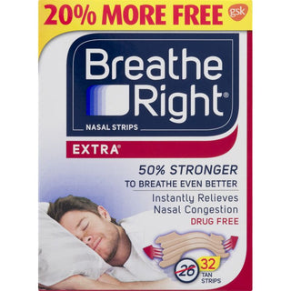 Breathe Right Nasal Strips Extra Tan