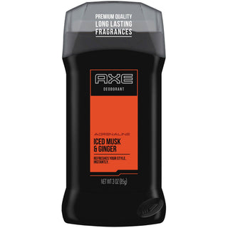 AXE Adrenaline Iced Musk And Ginger Deodorant Stick 3 Oz