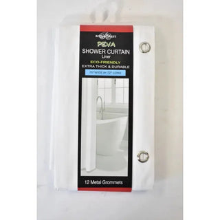 Peva Super Heavyweight Shower Curtain Liner Only 70" X 72" Frosted White