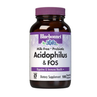 Bluebonnet Milk-Free Probiotic Acidophilus Plus FOS