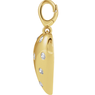 Amour Éternel Diamond Heart Pendant 14K Gold