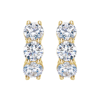 GC Lumina 2 CTW Lab-Grown Diamond Hoop Earrings – 14K Gold 12mm