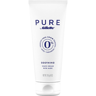 Gillette Pure By Shave Cream, With Aloe, Soothing 6 Oz