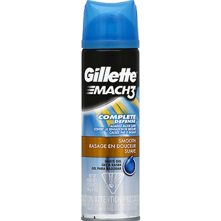 Gillette Mach3 Complete Defense Smooth Shave Gel 7 Oz. Spout-Top Can