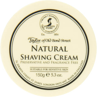 Taylor Of Old Bond Street Natural Shaving Cream Bowl 150g