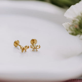 Bow Flat Back Studs
