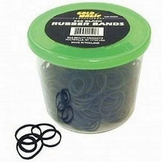 Gold Magic Gm-00500 Rubber Bands In A Container, Black