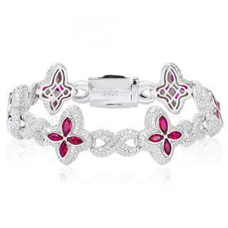 Fleur d’Éternité Moissanite Bracelet RainBow
