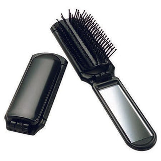 Lewis N. Clark Folding Travel Brush With Mirror