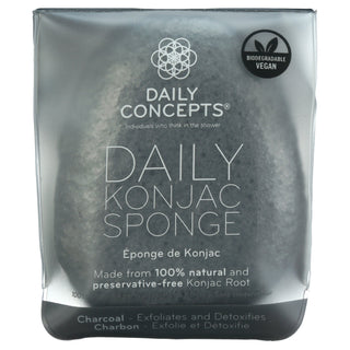 Daily Concepts Konjac Sponge Charcoal, 0.7 Oz