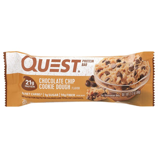 Quest Nutrition Chocolate Chip Cookie Dough Flavor Protein Bar 2oz
