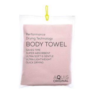 Aquis Essentials Lisse Body Towel - Pink