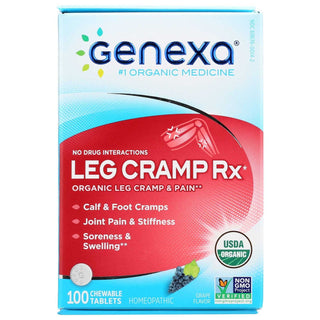 Genexa Organic Leg Cramp Relief Chewable Tablets