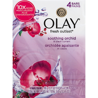 Olay Soap Bar Fresh Outlast Orchid 4pk 3.17oz