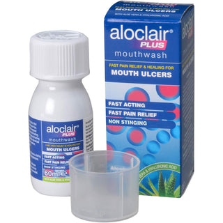 Aloclair Plus 60ml Mouthwash Mouth Ulcer Treatment