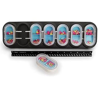 Equadose Moisture-Proof Pill Organizer – Waterproof Aluminum Pill Case for Travel & Daily Use – Airtight Single Chamber