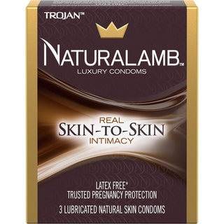 Trojan Naturalamb Lubricated Condoms, Natural Skin 12 ea