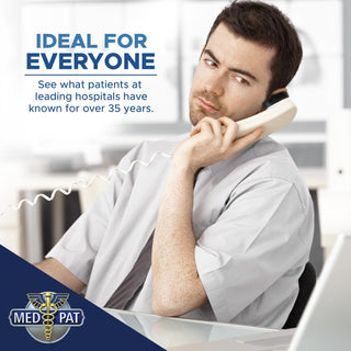 Med-Pat XL88WP - Easy to Use One Piece Telephone with Visual Ring Light Indicator, Ultrasonically Sealed Water Resistant Landline Phone - Full Range Volume Control with High Visibility Keypad - White