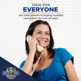 Med-Pat D2600C Retro Corded Desk Phone – Beige Analog Landline with Volume & Hearing Aid Support