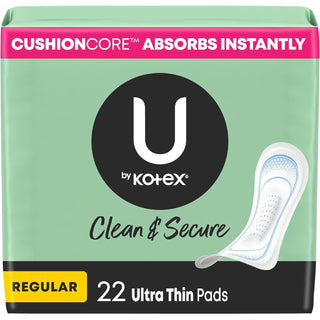 U By Kotex Feminine Pad Ultra-Thin Regular Case Of 8