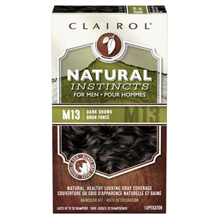 Natural Instincts Clairol For Men Hair Color, M13 Dark Brown