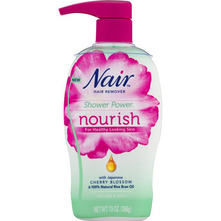 Nair Hair Remover Shower Power Nourish For Legs & Body Cherry Blossom
