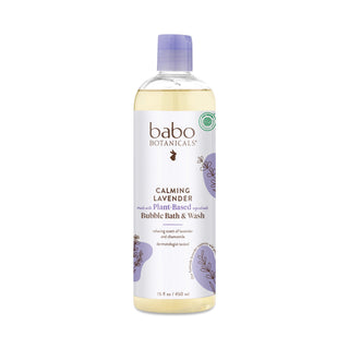 Babo Botanicals 3 In 1: Shampoo, Bubble Bath & Wash, Lavender Meadowsweet, 15 Fl Oz (450 Ml)