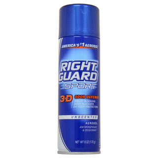 Right Guard Sport Antiperspirant Deodorant Aerosol Spray Unscented 6 Ounce