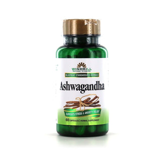 Windmill Natural Vitamins Ashwagandha Capsules Gluten Free