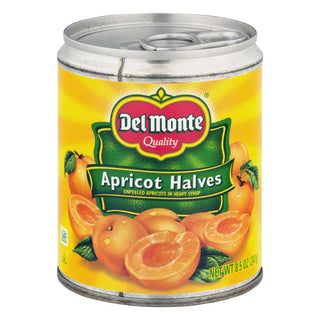 Del Monte Unpeeled Apricot Halves In Heavy Syrup 8.5 Oz. Can