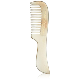 The Art of Shaving Horn Mustache Comb - Black Suedine