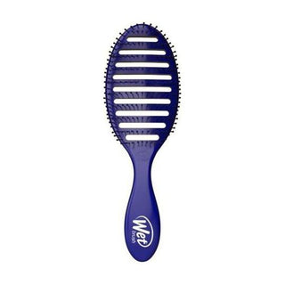 Wet Brush Speed Dry Detangle HeatFlex Bristles Hair Brush Travel Blue
