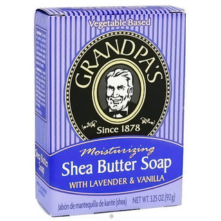 Grandpa's Moisturizing Shea Butter Soap, Lavender And Vanilla - 3.25 Oz
