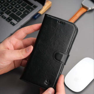 Casper Leather iPhone 15 Plus Wallet Case | Detachable MagSafe Compatible RFID Protection
