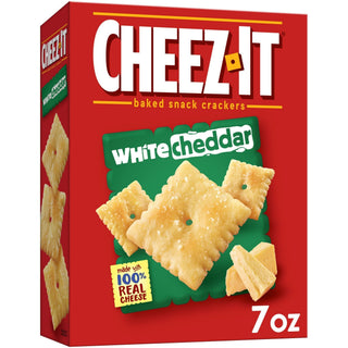 Cheez-It Baked Snack Cheese Crackers, White Cheddar - 7 Oz