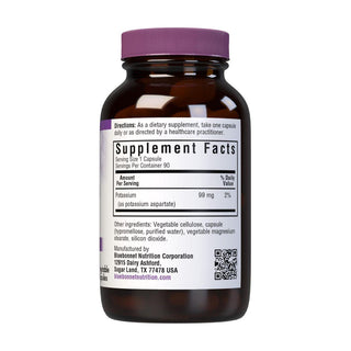 BlueBonnet Potassium Vegetarian Capsules, 99 mg, 90 Count